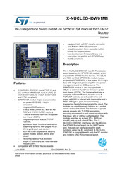 ST X-NUCLEO-IDW01M1 Quick Start Manual