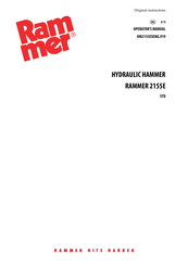 RAMMER 2155E Operator's Manual