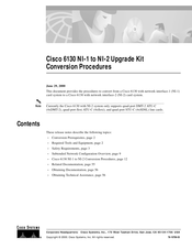 Cisco 6130 NI-2 Conversion Procedure