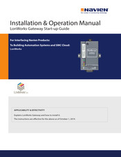 Navien LonWorks Gateway Installation & Operation Manual