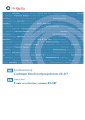 Spectris Bruel & Kjaer Vibro AS-247 Instructions Manual