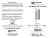 Guardian HTR410 Use & Care Instructions Manual