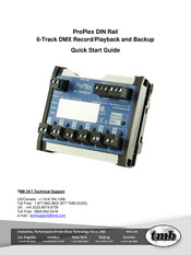 TMB ProPlex 6-Track Quick Start Manual