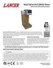 lancer Multi-Valve Unit Tower Installation & Operation Manual