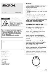 STACK-ON SS-16-MB-B Instructions Manual