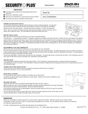 STACK-ON Security Plus QAS-1310 Instructions Manual