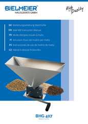 BIELMEIER BHG 407 Instruction Manual