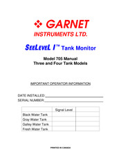 Garnet SeeLevel I 705-P3 Manual