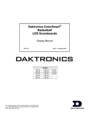 Daktronics ColorSmart BB-3125 Display Manual