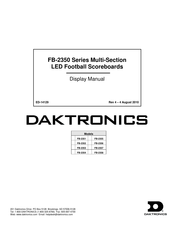 Daktronics FB-2355 Display Manual
