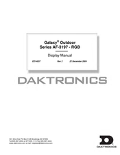 Daktronics Galaxy AF-3190 Series Display Manual