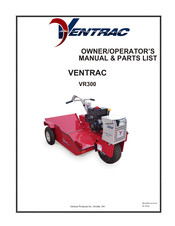 Ventrac VR300 Owner/Operator's Manual & Parts List