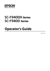 Epson SC-F9400 Series Operator's Manual