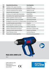 Gude HLG 650-2000 LCD Translation Of The Original Instructions