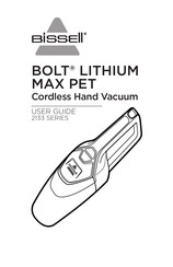 Bissell BOLT LITHIUM MAX PET 2133 Series User Manual