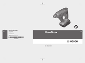 Bosch Uneo Maxx Original Instructions Manual