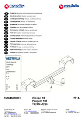 Westfalia monoflex 350046600001 Installation And Operating Instructions Manual