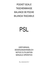 Scale House PSL Series User Manual