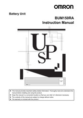 Omron BUM150RA Instruction Manual
