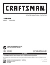 Craftsman CMXGAAM1085128 Instruction Manual