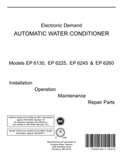Ecodyne Water Systems EP 6130 Installation, Operation, Maintenance & Repair Parts