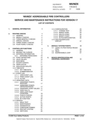 Tyco MX Series Service And Maintenance Instructions