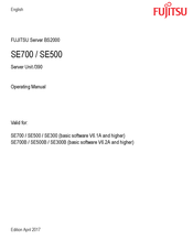 Fujitsu BS2000 SE Series Operating Manual