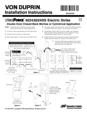 Von duprin StrikeForce 6224 Installation Instructions