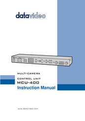 Datavideo MCU-400 Instruction Manual