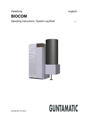 Guntamatic Biocom 30 Operating Instructions/System Log Book