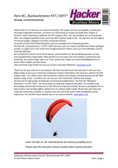 Hacker Motor Paramotor ARTF Manual