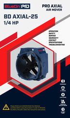Bluedri BD AXIAL-25 Operation, Safety, Service And Maintenance Manual