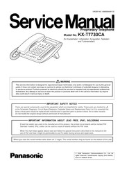 Panasonic KX-T7730CA Service Manual