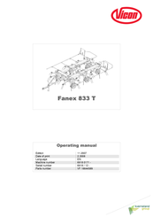 Vicon Fanex 833 T Operating Manual