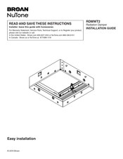 Broan NuTone RDMWT2 Installation Manual