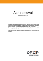 Opop Biopel Ash Removal 10/15 Installation Manual