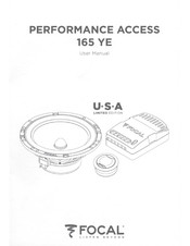 Focal PERFORMANCE ACCESS 165 YE USA LIMITED EDITION User Manual