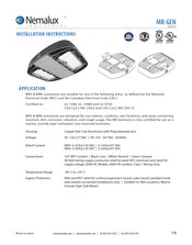 Nemalux MR-GEN Installation Instructions Manual