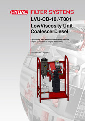 HYDAC FILTER SYSTEMS LVU-CD-10 Operating And Maintenance Instructions Manual