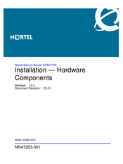 Nortel Secure Router 2330 Installation Manual