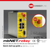 MB Connect Line mbNET.rokey RKH 210 Quick Start Up Manual