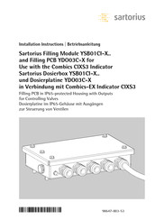 Sartorius YDO03C-X Installation Instructions Manual
