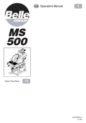Belle MS 500 Electric Operator's Manual
