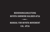 Citizen 6P26 Manual