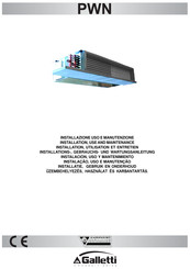Galletti PWN Installation, Use And Maintenance Manual