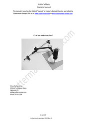 Creator's Stained Glass Cutter's Mate Owner's Manual