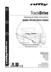 nifty TrackDrive TD34T Series Operating/Safety Instructions Manual