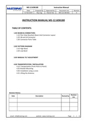 Matsing MS-12.6DB180 Instruction Manual