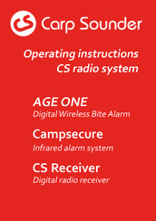 Carp Sounder Campsecure Operating Instructions Manual