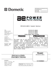 Dometic 917 series Installation Instructions Manual